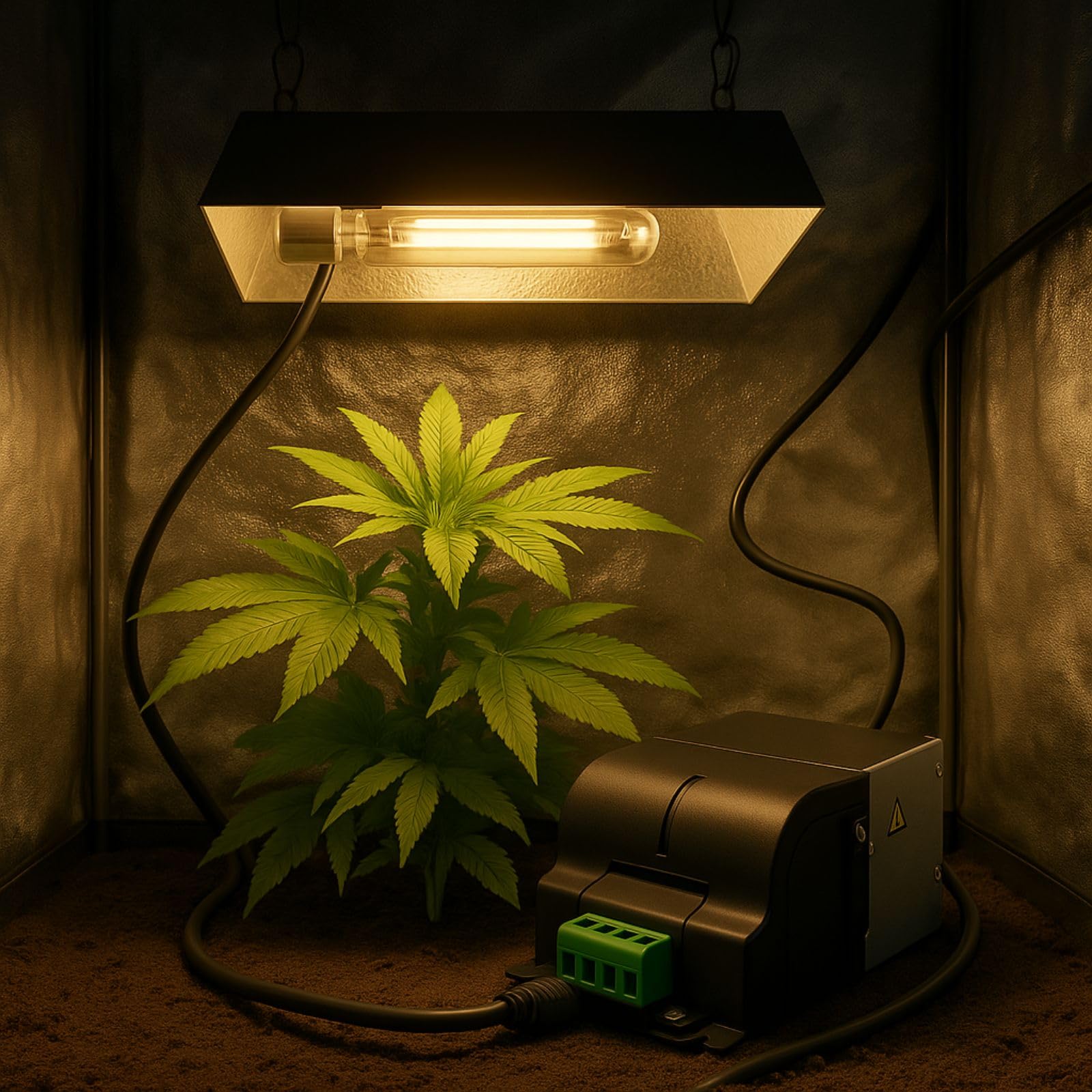 Preiswertes NDL Growbox Komplettset mit Hochdrucklampe und Zubehör