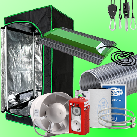 LED Growbox Komplettset mit Growzelt und Zubehör für Indoor Growing